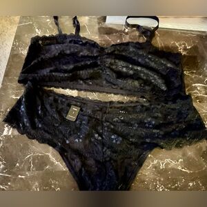 Torrid plus size lace bralette and panties set - size 2